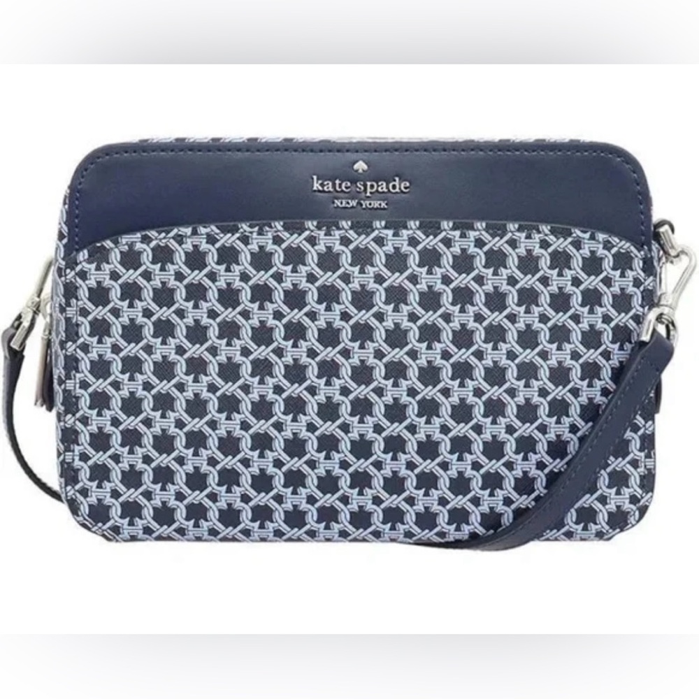 Kate Spade Patterned Blue Crossbody Bag
